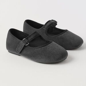 ZARA VELVET MARY JANES